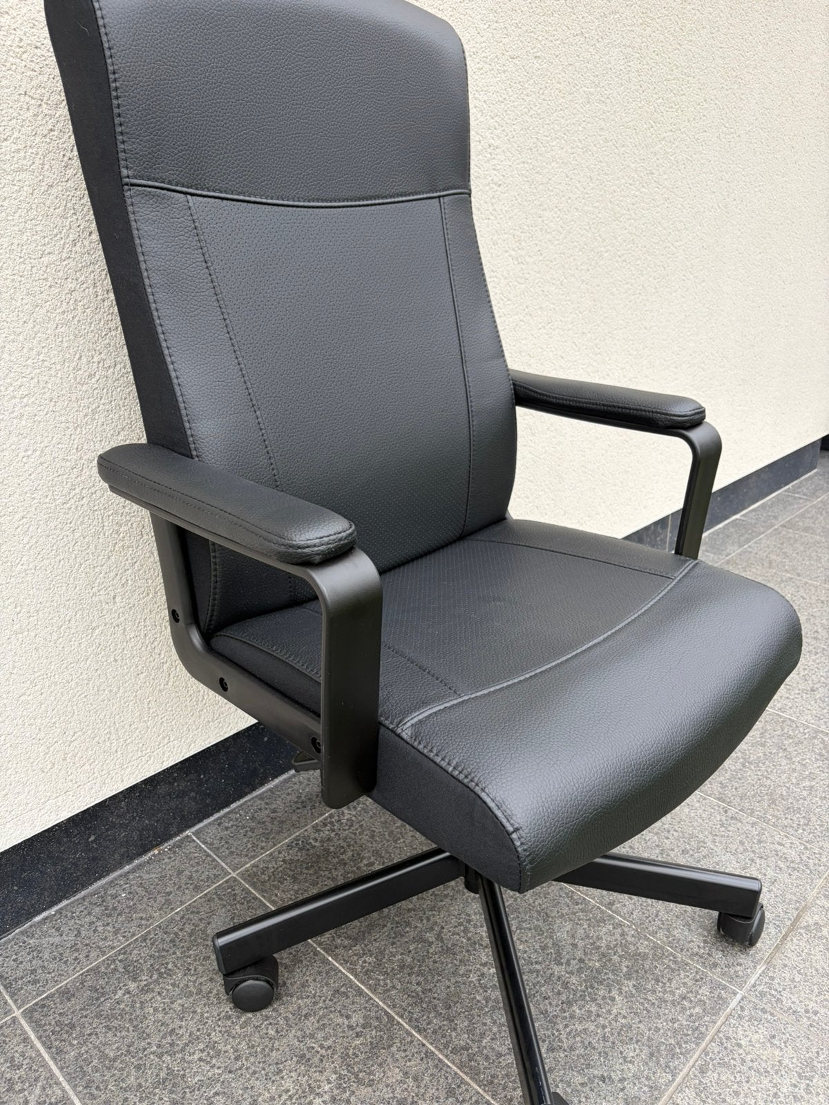 Chaise de bureau noire de la marque IKEA., Maison & Meubles, Enlèvement, Comme neuf, Chaise de bureau