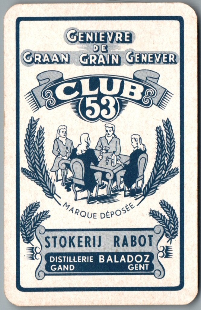 speelkaart - LK16185 - Rabot Gent, Club 53, Enlèvement ou Envoi, Comme neuf, Carte(s) à jouer