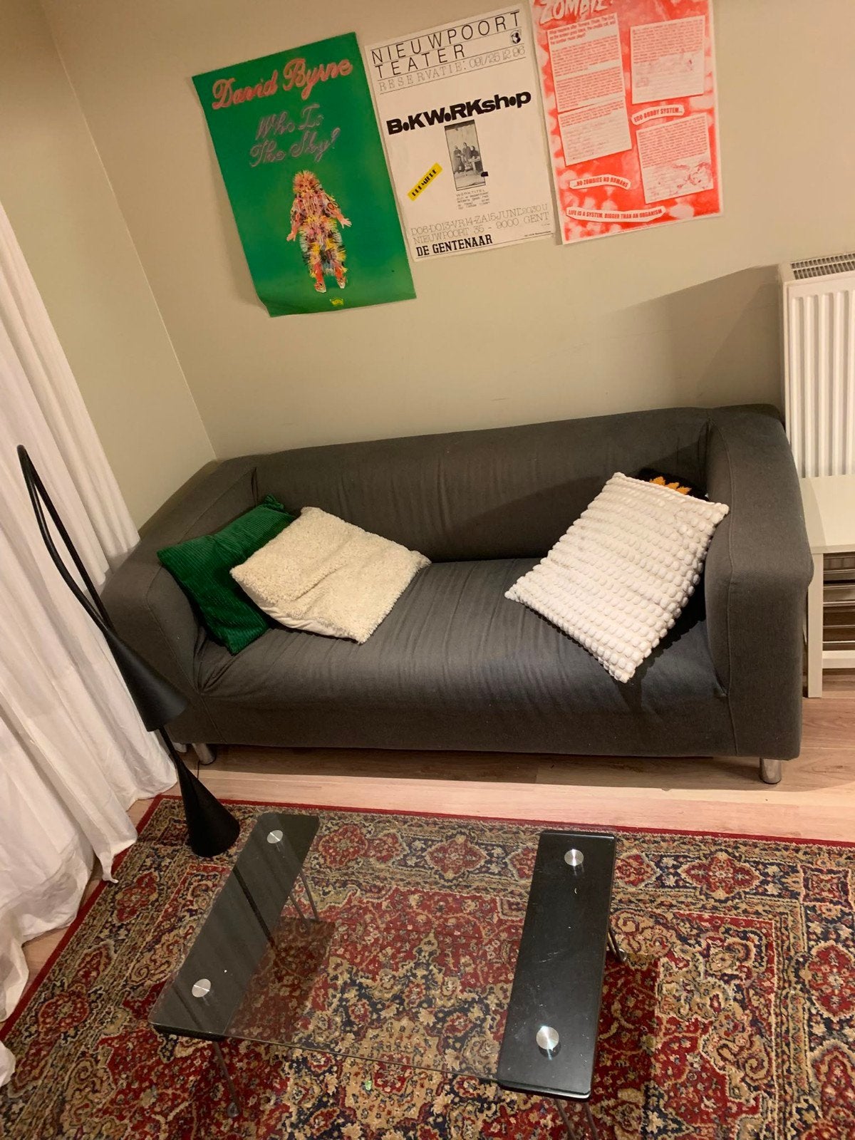 Ikea Klippan 2-zit, donkergrijs., Enlèvement, Utilisé, Deux personnes