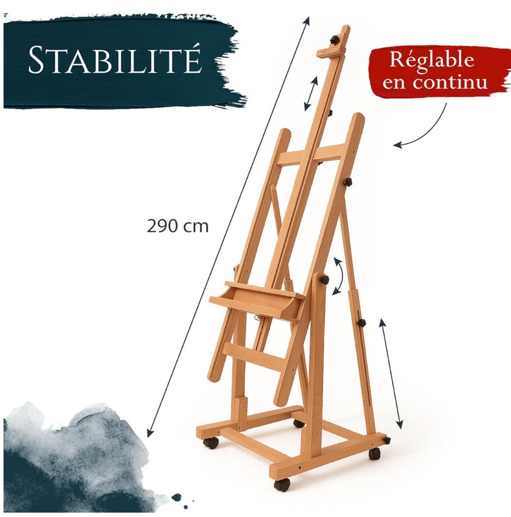 Grand chevalet professionnel Artina Verona achat 280€, Enlèvement, Comme neuf, Chevalet