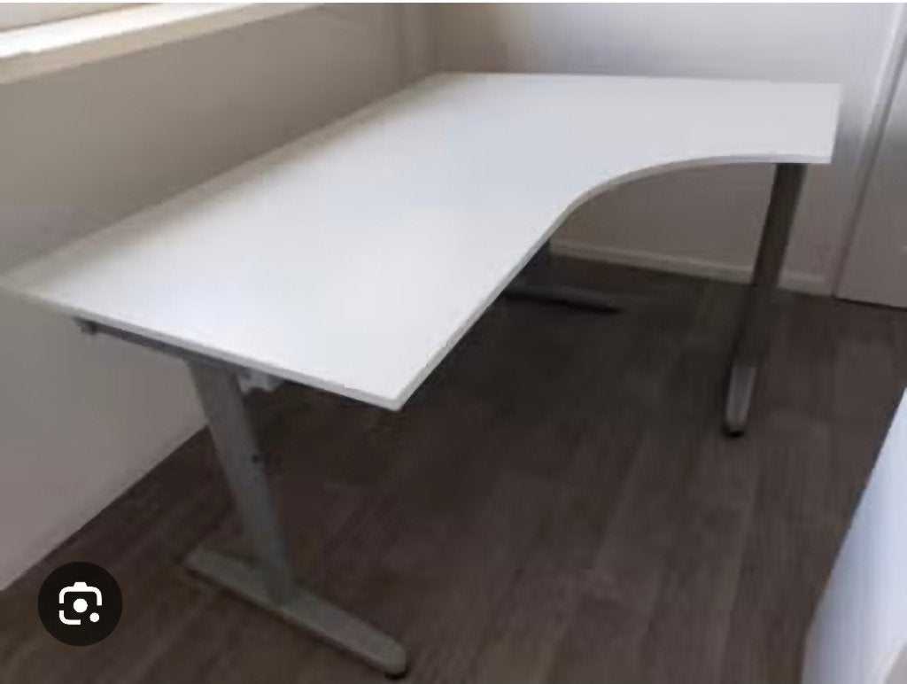 Ikea Galant bureau, Huis en Inrichting, Bureaus, Ophalen, Gebruikt, In hoogte verstelbaar, Hoekbureau