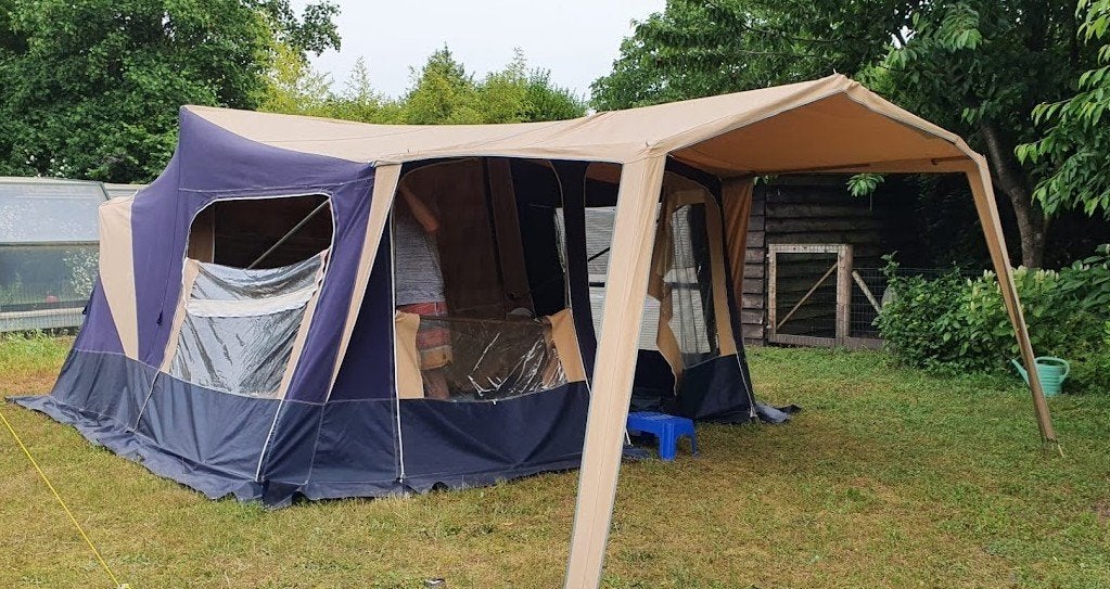 Trigano Odyssee GL vouwwagen (2007), Caravanes & Camping, Caravanes pliantes, Enlèvement, Plus de 6, Bleu, Trigano