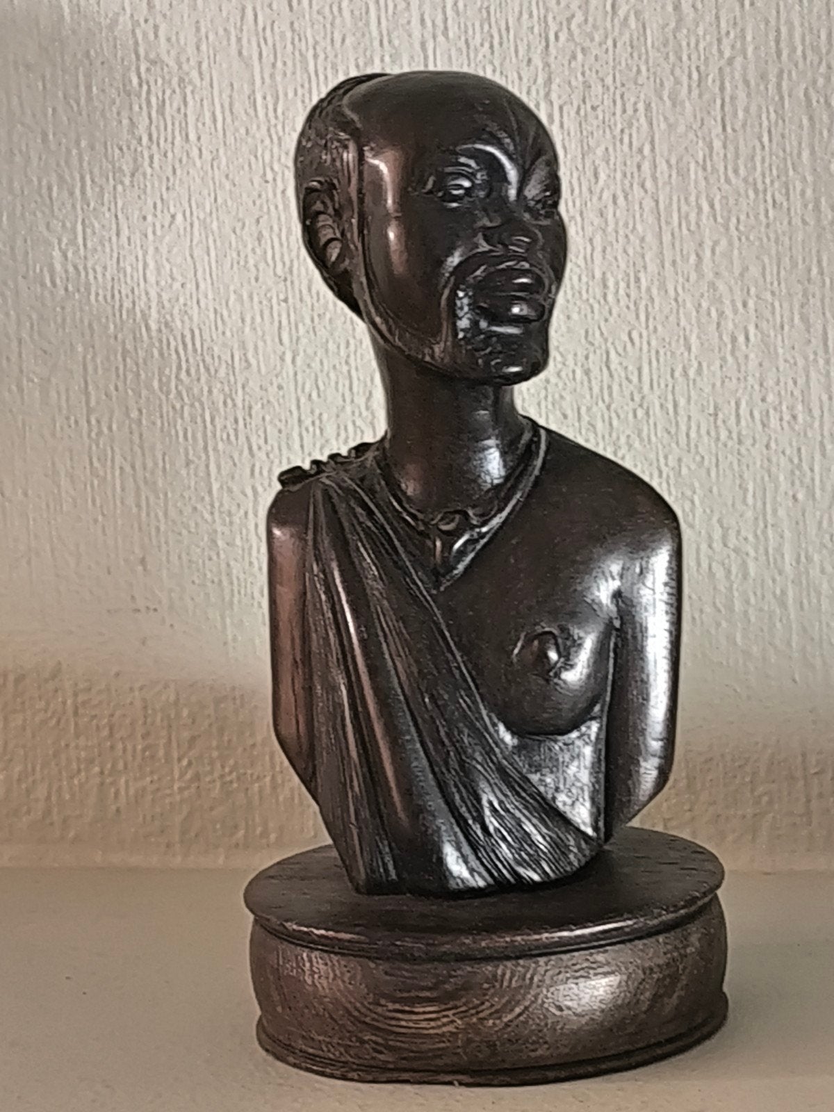 Ebbenhouten buste, Antiek en Kunst, Ophalen of Verzenden