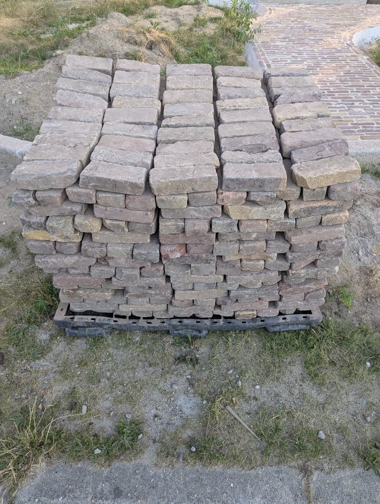 Kleiklinker gebakken Hollandse waaltjes genuanceerd, Enlèvement, Utilisé, 5 à 10 m², Autres matériaux