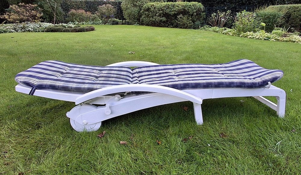 tuin ligstoel, Enlèvement, Comme neuf, Synthétique, Pliant