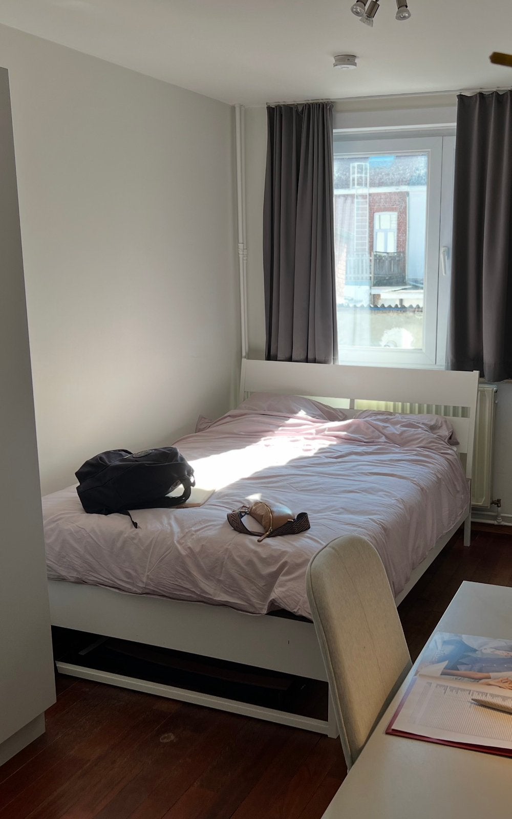 Dubbel bed - ophalen in Leuven, Enlèvement, Comme neuf