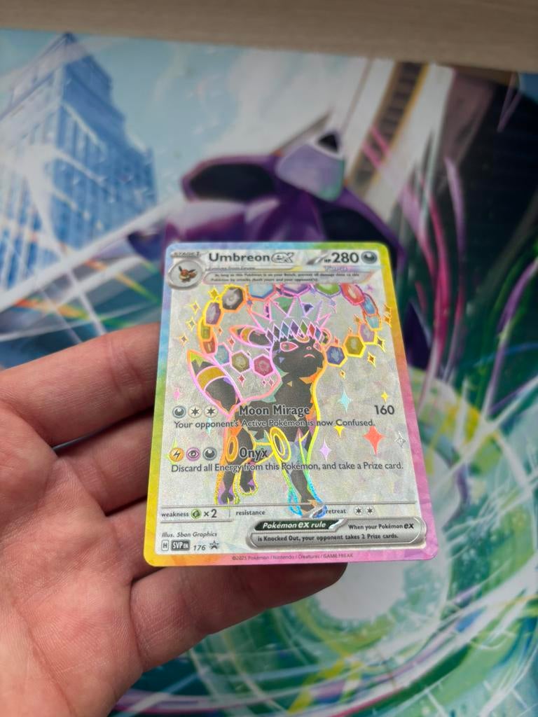 Umbreon ex SVP 176 Full Art Holo Promo Pokémon Card NM, Ophalen of Verzenden, Zo goed als nieuw