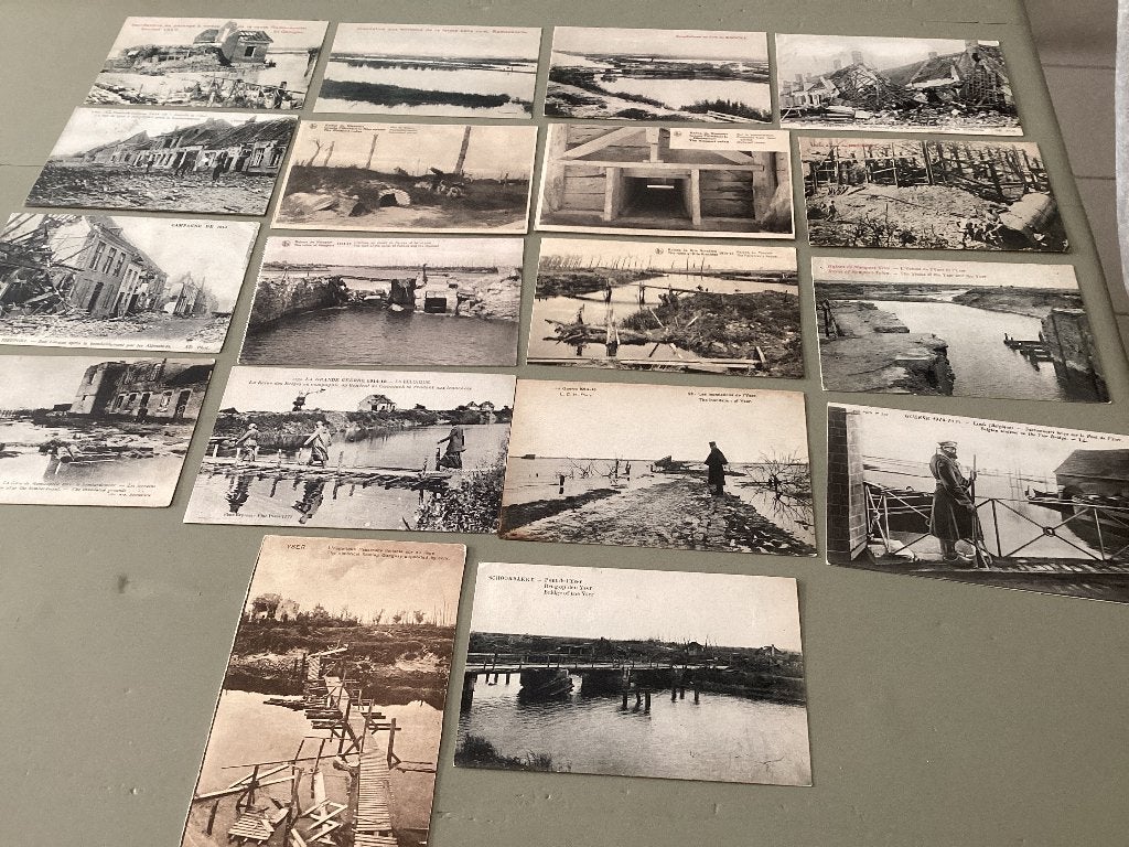 Lot 18 cart P anciennes de YZER, Dixmude, Nieuwpoort, Rams, Enlèvement ou Envoi, Avant 1920, Affranchie, Politique et Histoire