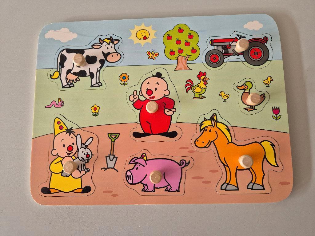 Houten inlegpuzzel Bumba, Ophalen of Verzenden, Zo goed als nieuw, 0 tot 6 maanden, Van hout