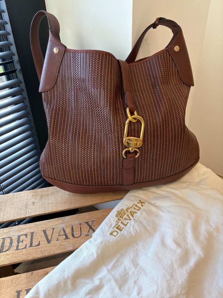 Train Delvaux, Enlèvement ou Envoi, Comme neuf, Brun, Sac à bandoulière