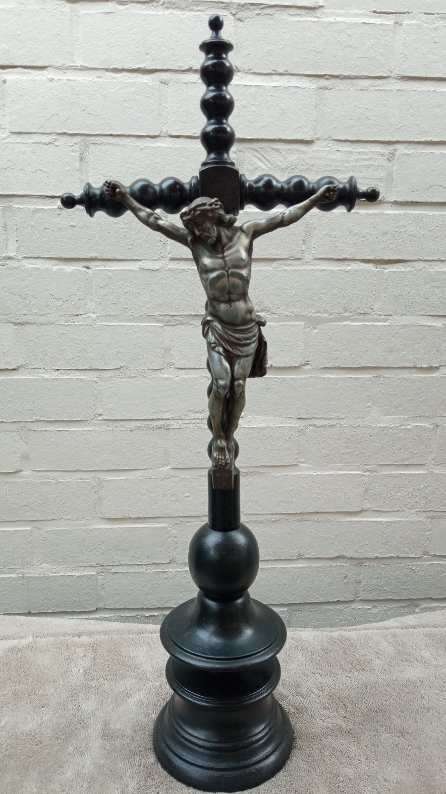 Groot houten kruis, Antiek en Kunst, Antiek | Religieuze voorwerpen, Ophalen