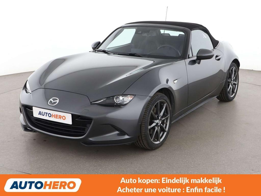 Mazda MX-5 2.0 Sports-Line (année de construction 2019), Cuir, Argent ou Gris, Achat, Boîte manuelle