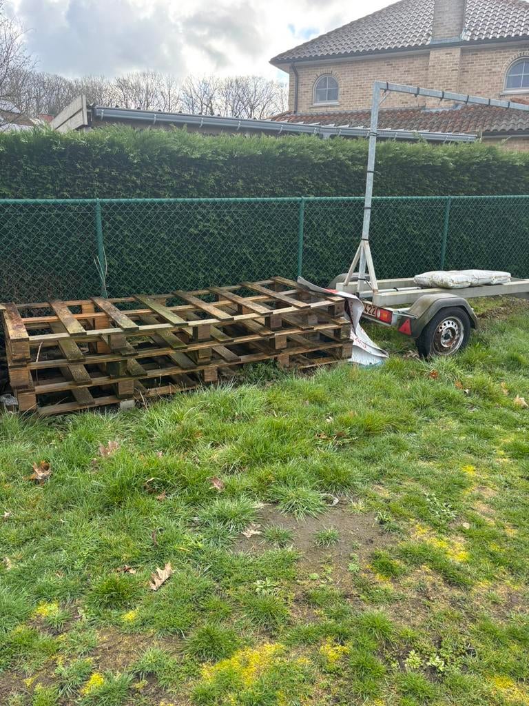 Euro Paletten en brandhout, Tuin en Terras, Brandhout, Ophalen