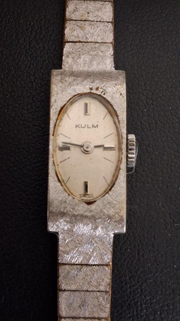KULM vintage dameshorloge — Zwitserse mechanische 17 juwelen, Handtassen en Accessoires, Horloges | Dames, Ophalen of Verzenden