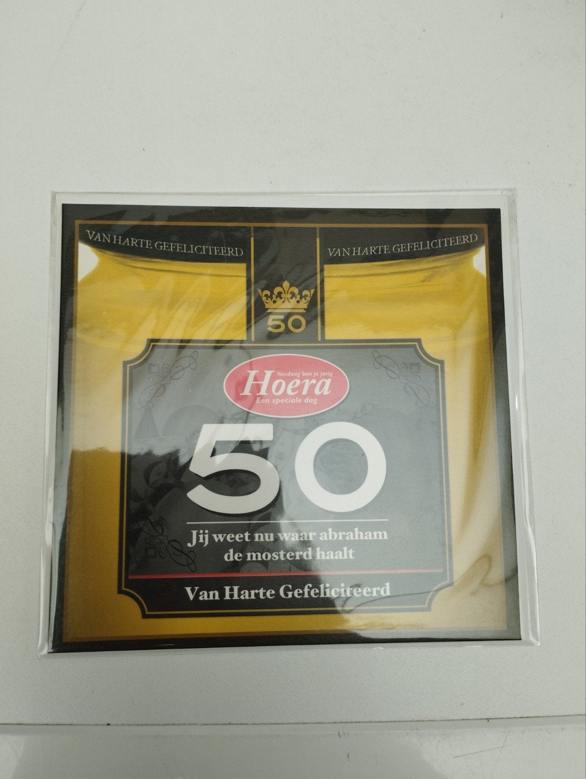 Een wenskaart voor iemand die 50 jaar wordt kleur verschille, Diversen, Wenskaarten, Ophalen