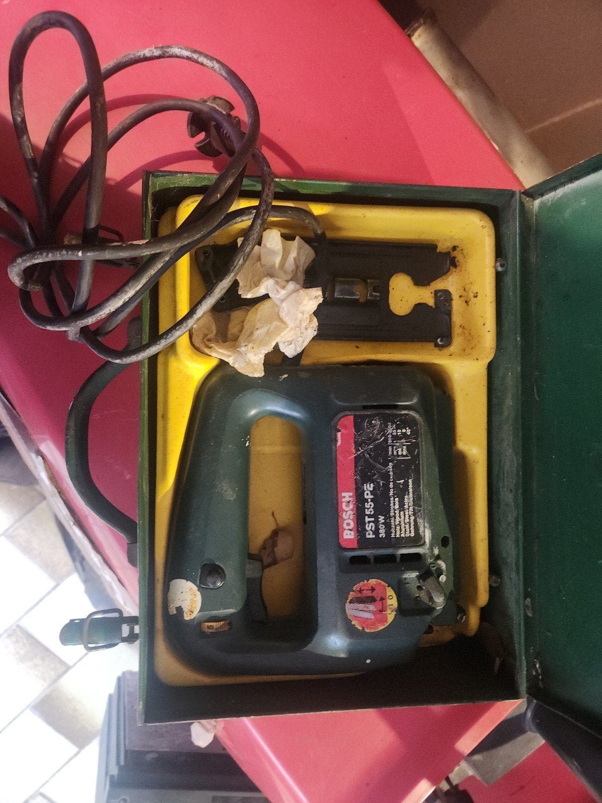 Decoupeerzaag Bosch PST 55-PE 380 watt, Doe-het-zelf en Bouw, Ophalen, Decoupeerzaag