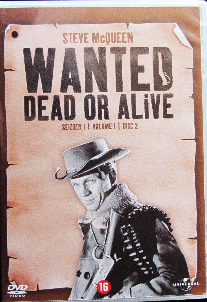 DVD WESTERN- WANTED DEAD OR ALIVE (STEVE MC QUEEN) 1958 (2), Alle leeftijden, Ophalen of Verzenden, Zo goed als nieuw, Overige genres