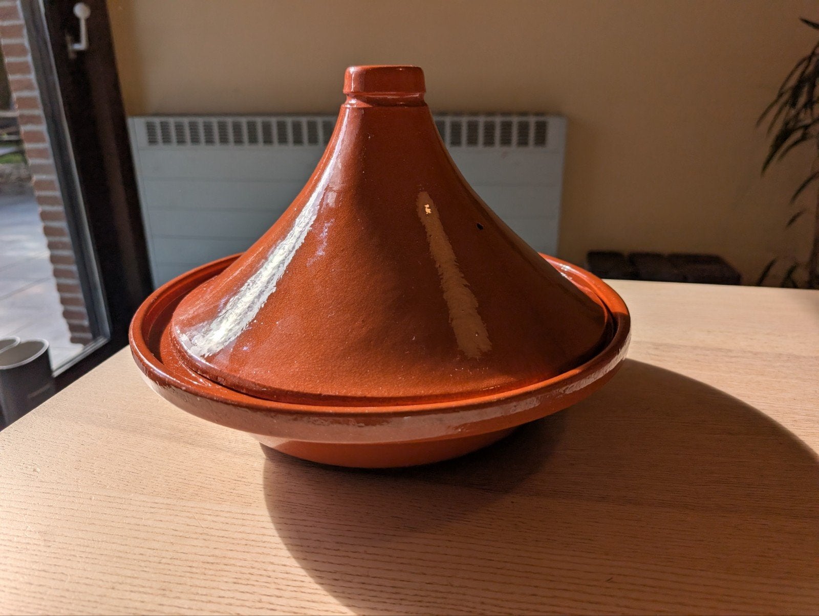 Marokkaanse Tajine 33cm, Maison & Meubles, Avec couvercle, Tajine, Enlèvement, Utilisé