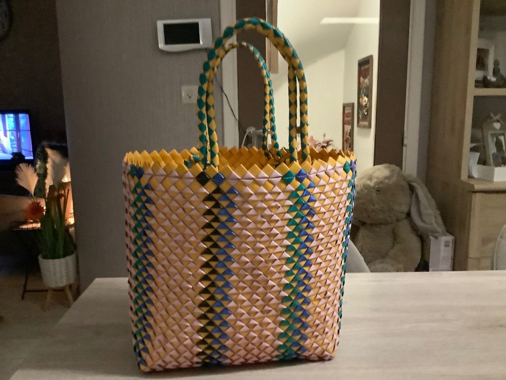 Sac à provisions en plastique (30 cm), Enlèvement ou Envoi, Comme neuf, Autres couleurs, Shopper