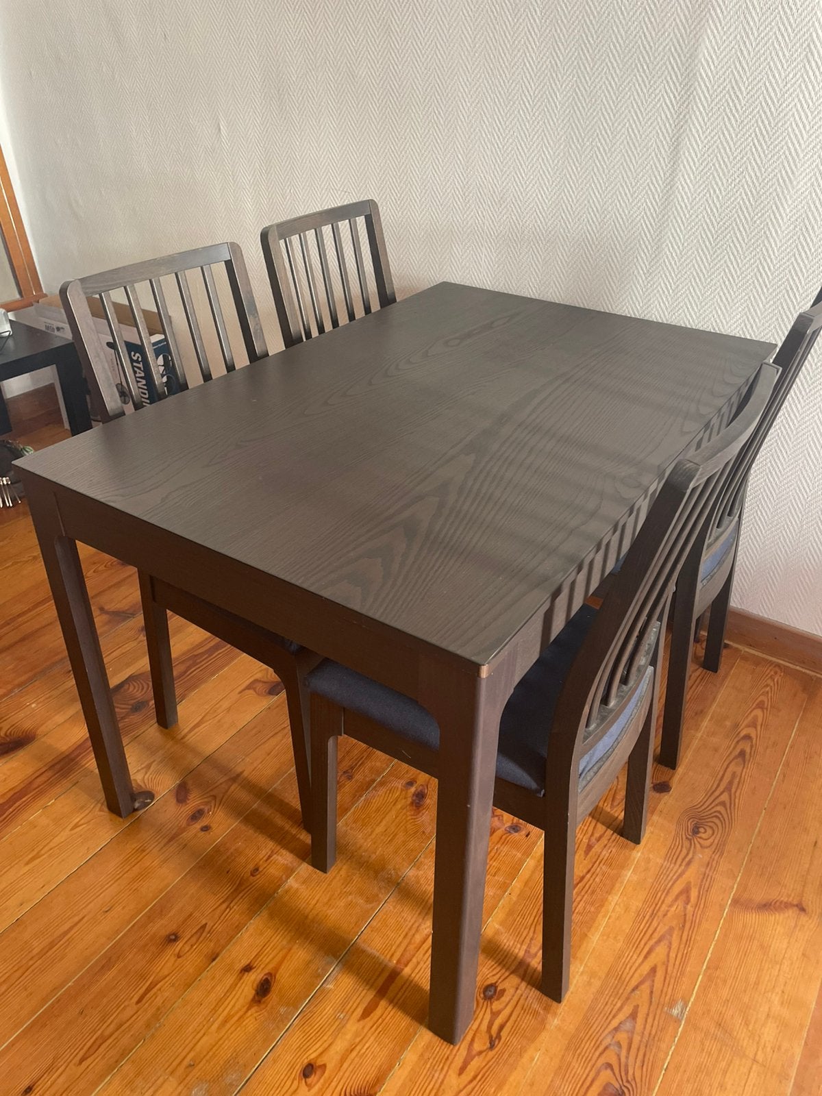 Table Ikea avec 4 chaises, Ophalen, Zo goed als nieuw
