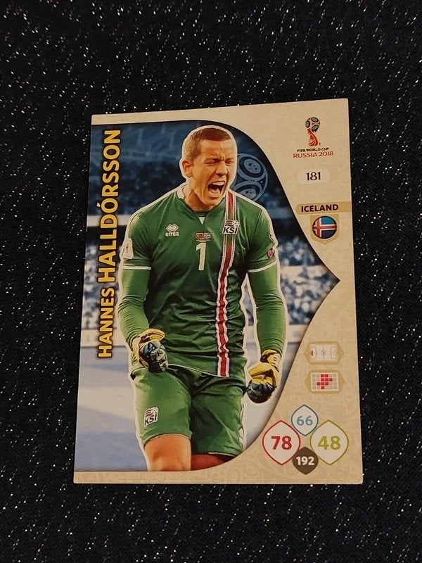 Panini / Voetbalkaart / Hannes Halldorsson / IJsland/WK 2018, Collections, Enlèvement ou Envoi, Comme neuf, Cartes de joueur