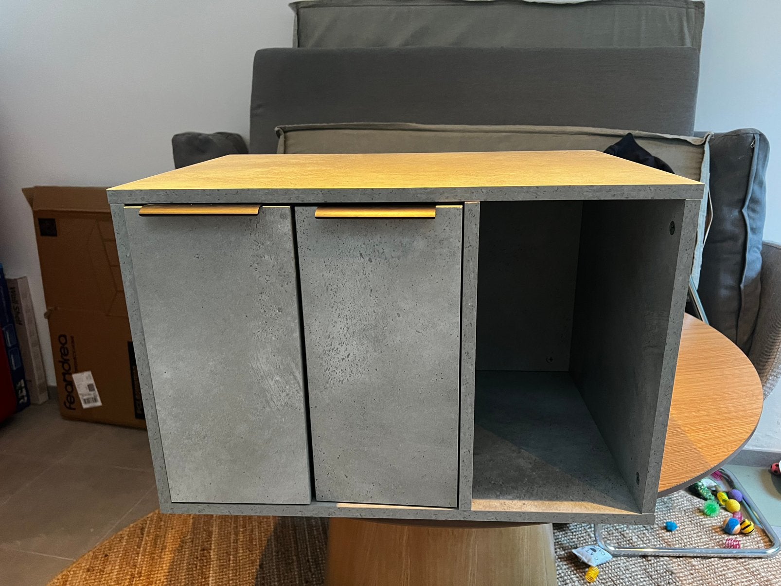 Kattenhuisje/kattenbakmeubel/opberger, Ophalen, Zo goed als nieuw