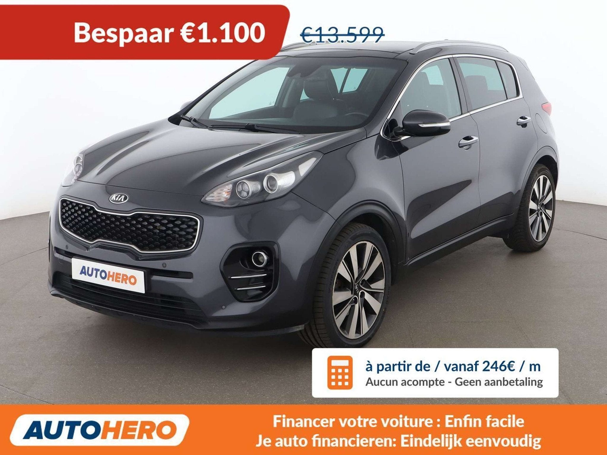 Kia Sportage 1.7 CRDi Vision 2WD (bj 2017, automaat), Auto's, 1685 cc, Leder, 5 deurs, 1470 kg
