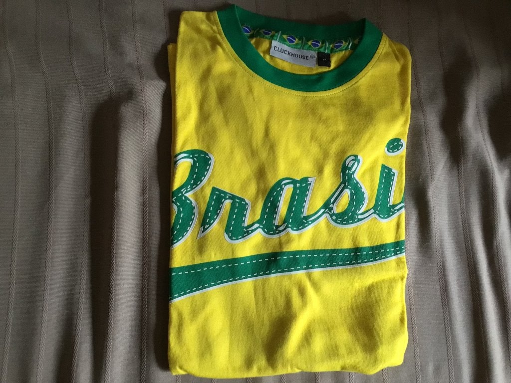 Brasil t-shirt maat medium heren shirt, Sport en Fitness, Voetbal, Ophalen of Verzenden, Shirt
