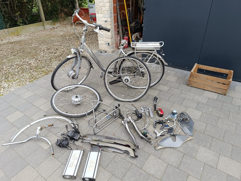 Gazelle e-bike onderdelen, Fietsen en Brommers, Ophalen, Minder dan 30 km per accu, Gebruikt, 47 tot 51 cm