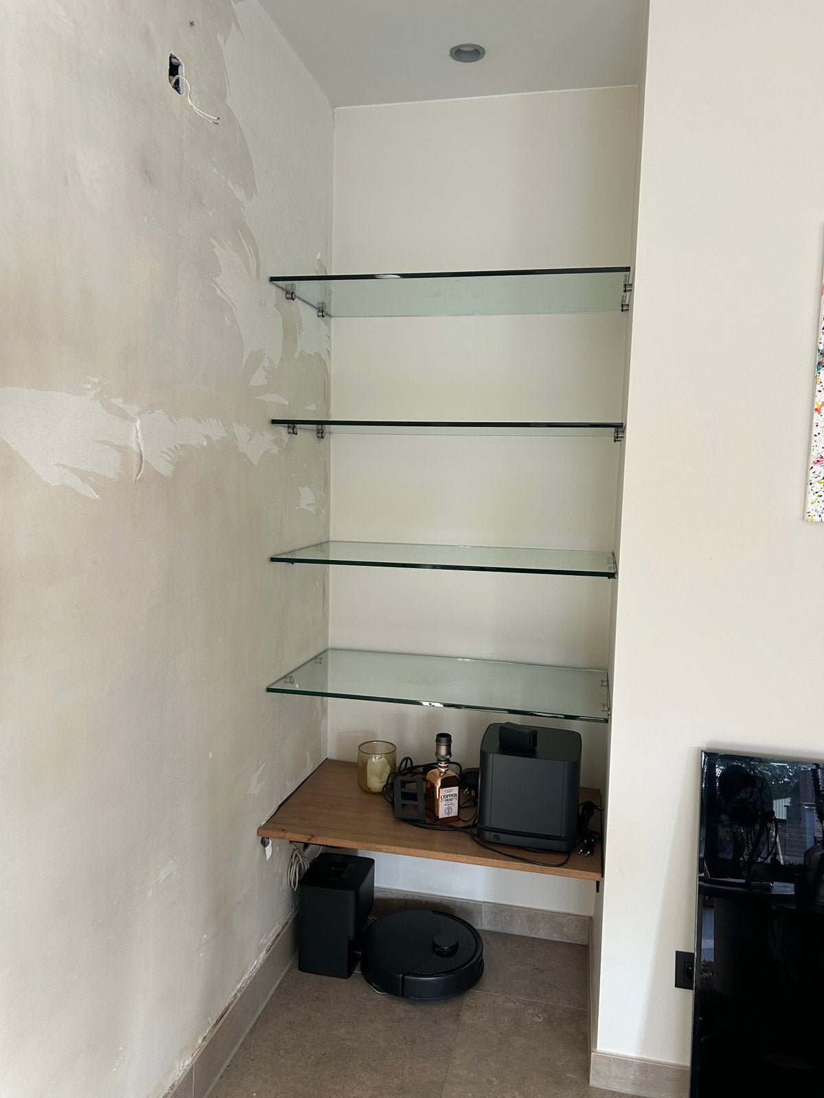 Glazen legplanken 4 stuks, Ophalen, Nieuw, Glas, Minder dan 150 cm