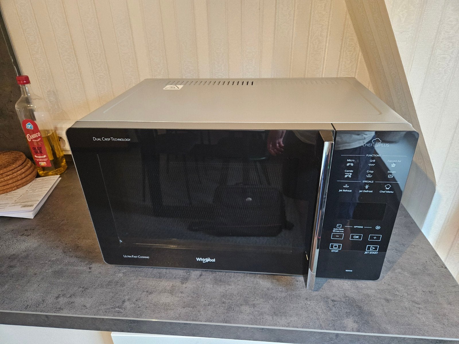 Whirlpool combimicrogolfoven, Ophalen