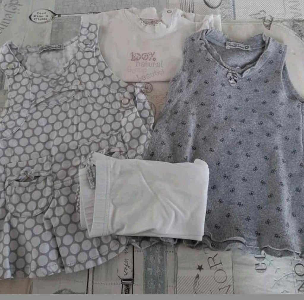 Babykleding meisje maat 62 : setje gymp / kleedje, Enlèvement ou Envoi
