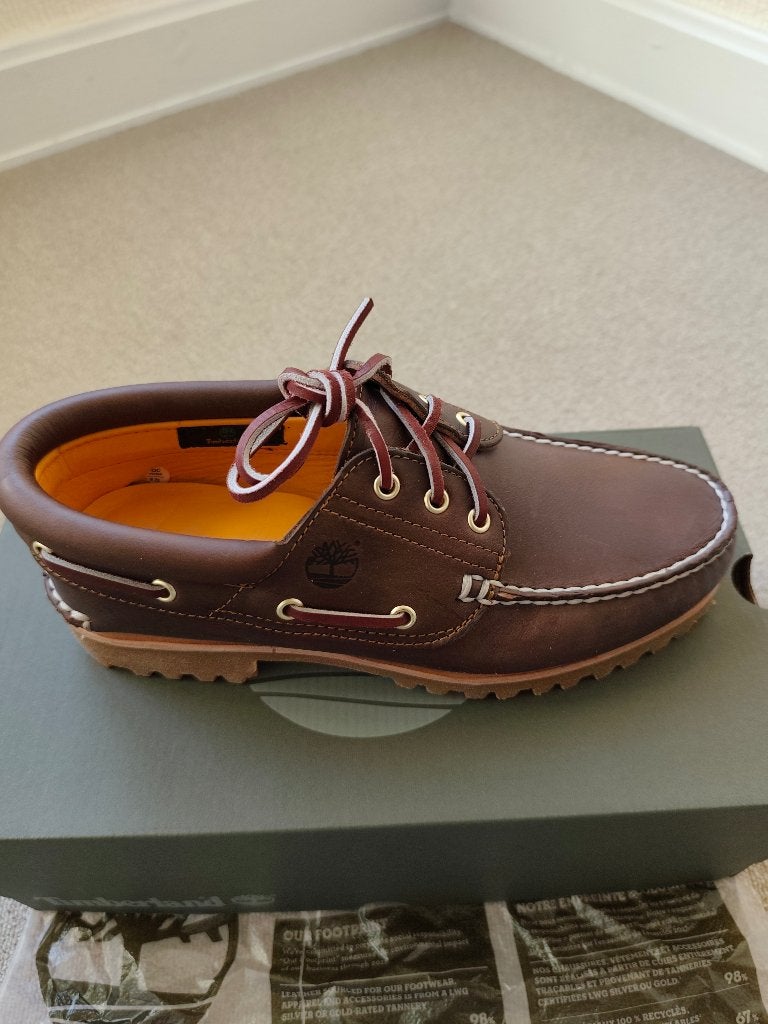 Timberland chaussures bateau neuves original, Neuf, Chaussures à lacets, Brun, Enlèvement
