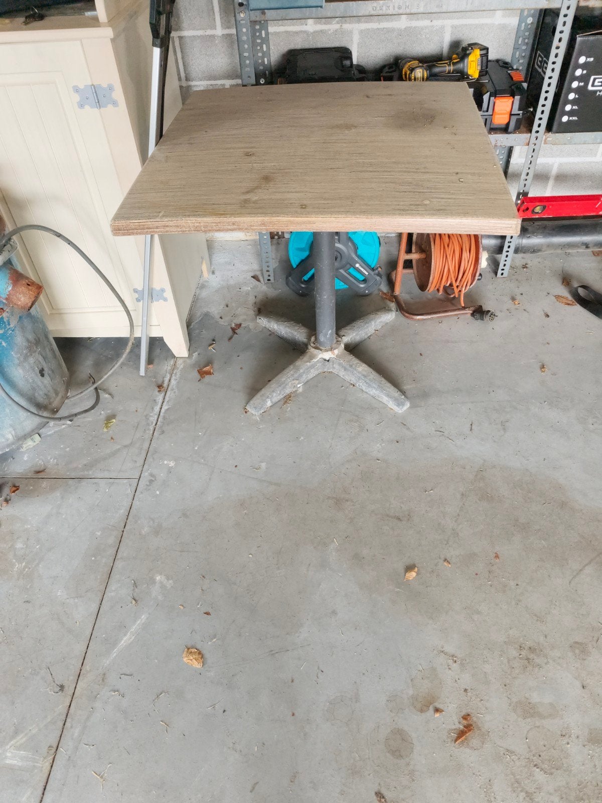 terrastafeltje gratis, Tuin en Terras, Ophalen, Gebruikt