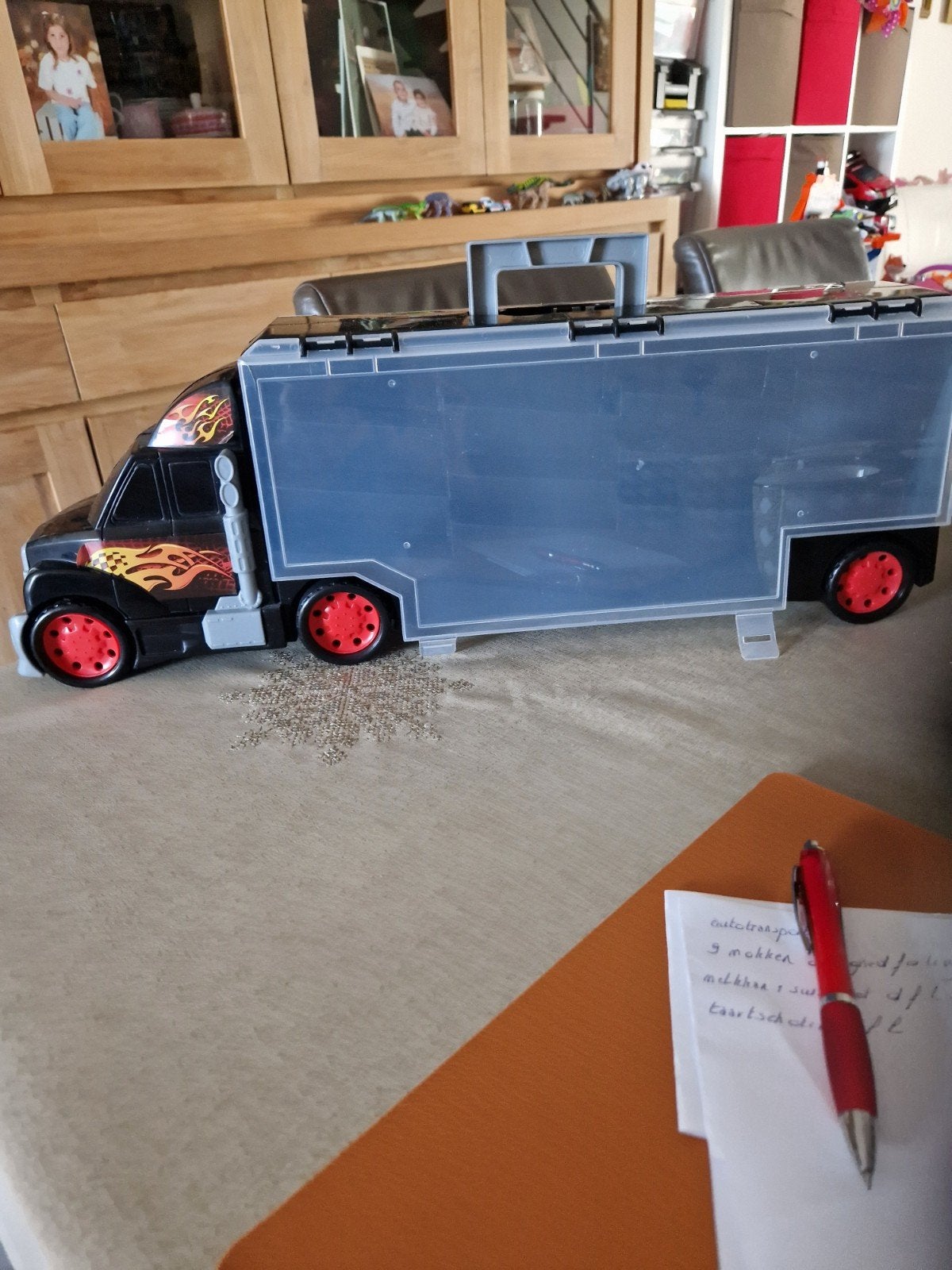 transporteur de voitures, Enlèvement