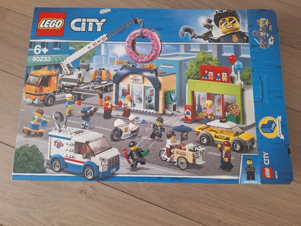 Lego 60233 - Opening donutwinkel, City, Inclusief instructies, Lego, Ophalen of Verzenden