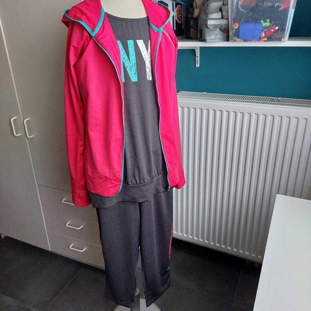 3 delig sport set voor dames mt L, Kleding | Dames, Sportkleding, Zo goed als nieuw, Fitness of Aerobics, Maat 42/44 (L), Ophalen of Verzenden