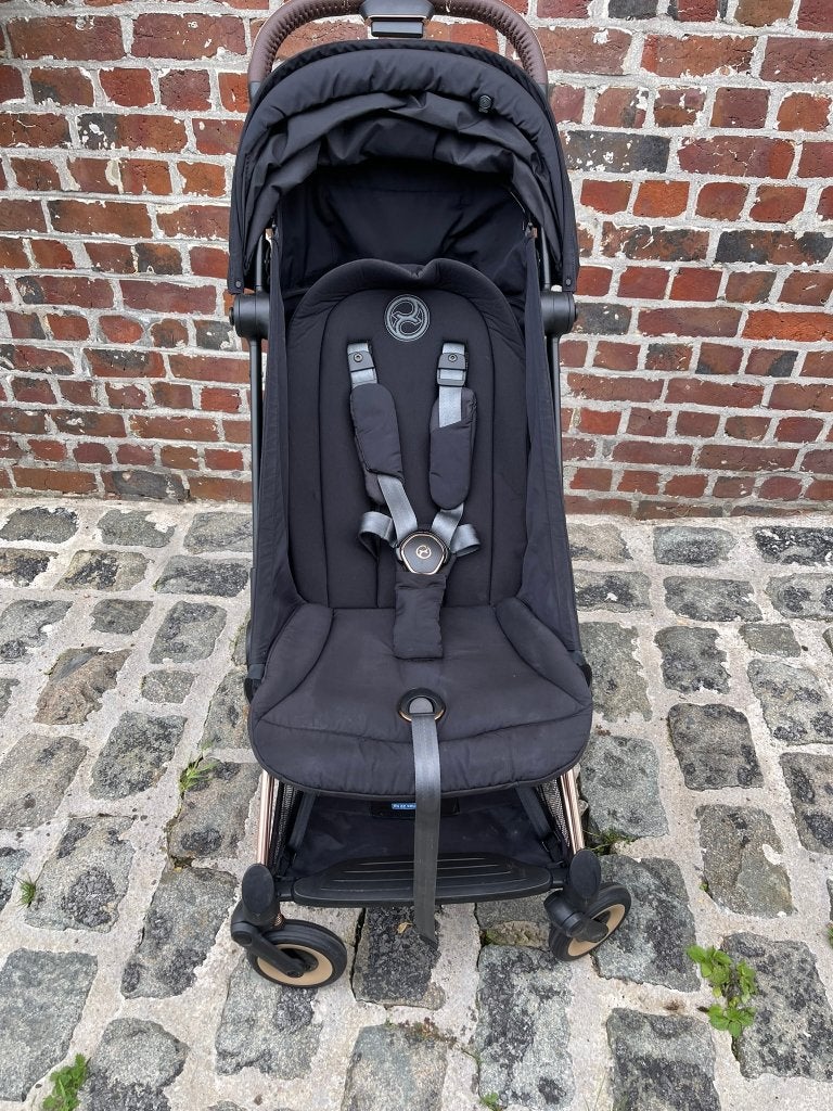 Ensemble Cybex Coya Coya - Sepia Black (Châssis Rosegold), Enlèvement, Comme neuf, Poussette, Autres marques