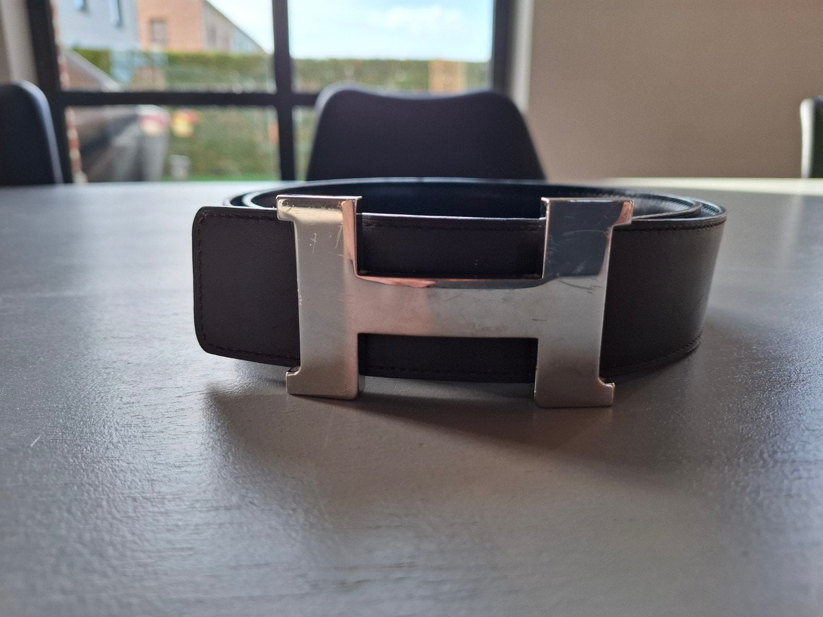 Originele Hermes riem man, 95 cm, Kleding | Heren, Ophalen, 95 tot 105 cm, Bruin, Echt leder