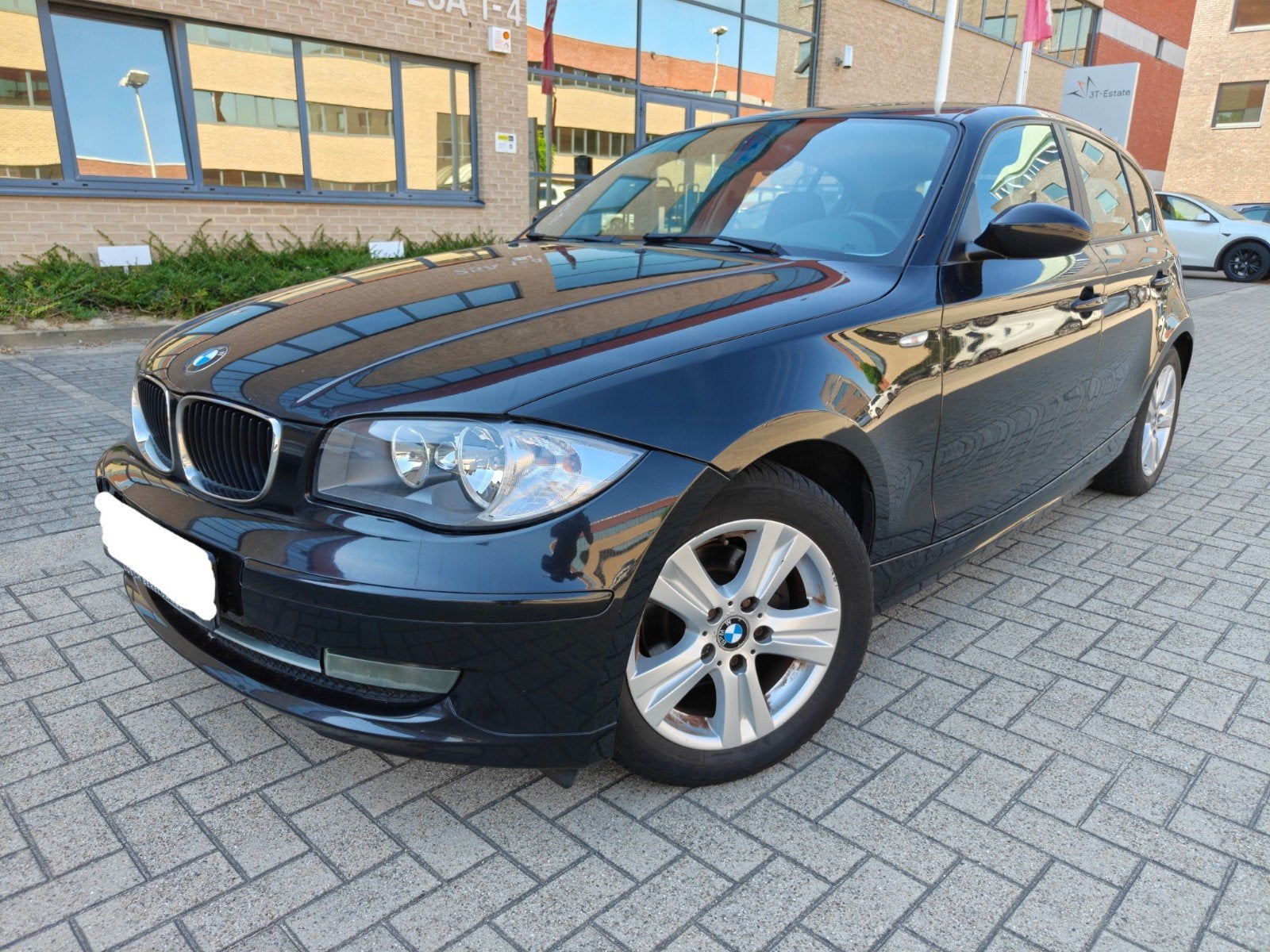 BMW 116i/ 194.000 km/ 2008/ Airco/ Benzine/ CT OK, Zwart, Zwart, Bedrijf, 5 deurs