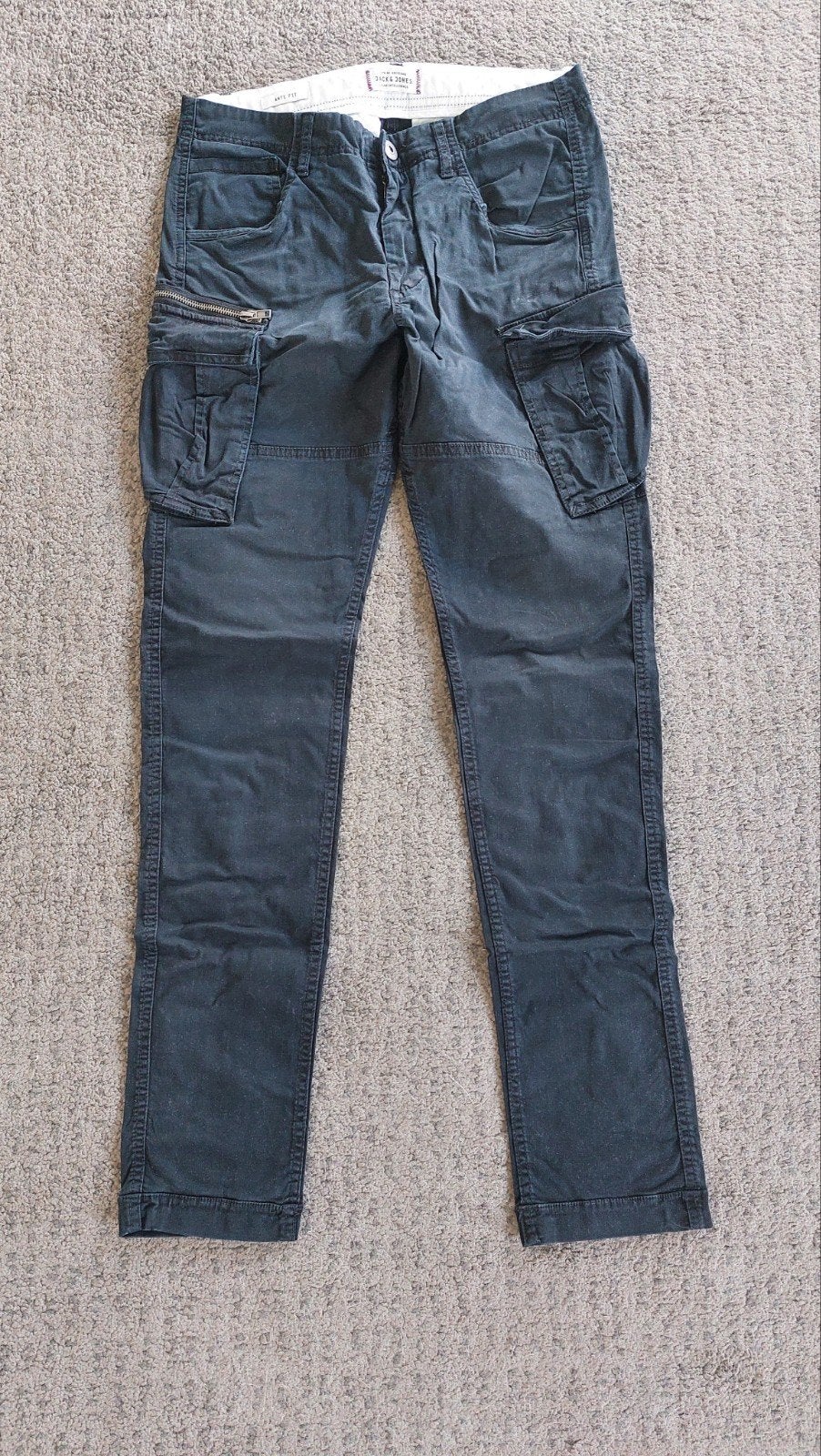 Jongensbroek donkerblauw Jack&Jones 30-34, Ophalen, Jack  jones, Blauw, W32 (confectie 46) of kleiner