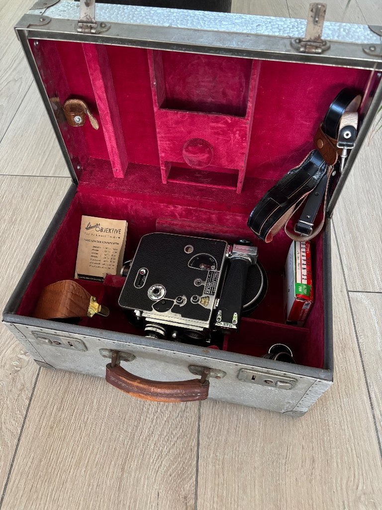 Paillard Bolex H16 (1947) + noyau noir 25 mm + boîtier », Enlèvement, Utilisé, Autres marques
