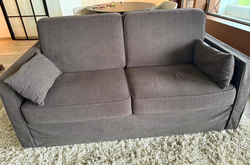 Zeer mooie slaapzetel 2-zit merk Beka te koop, kleur bruin, Huis en Inrichting, Zetels | Zetels, 150 tot 200 cm, Tweepersoons