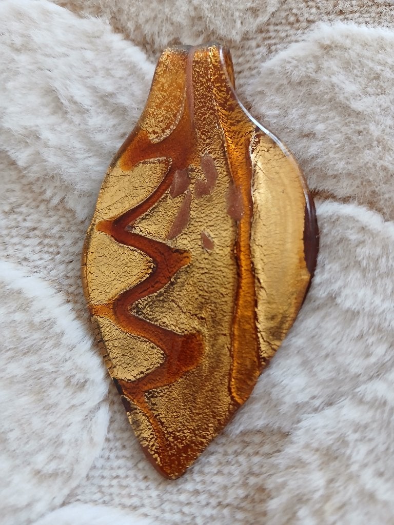 Pendentif en verre de Murano, Enlèvement ou Envoi, Comme neuf, Or, Or