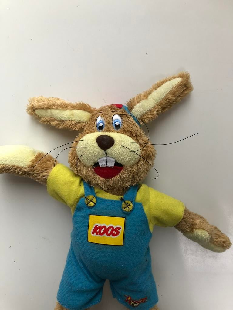 Koos Konijn knuffel uit Roompot, Ophalen of Verzenden, Gebruikt, Konijn, Overige merken