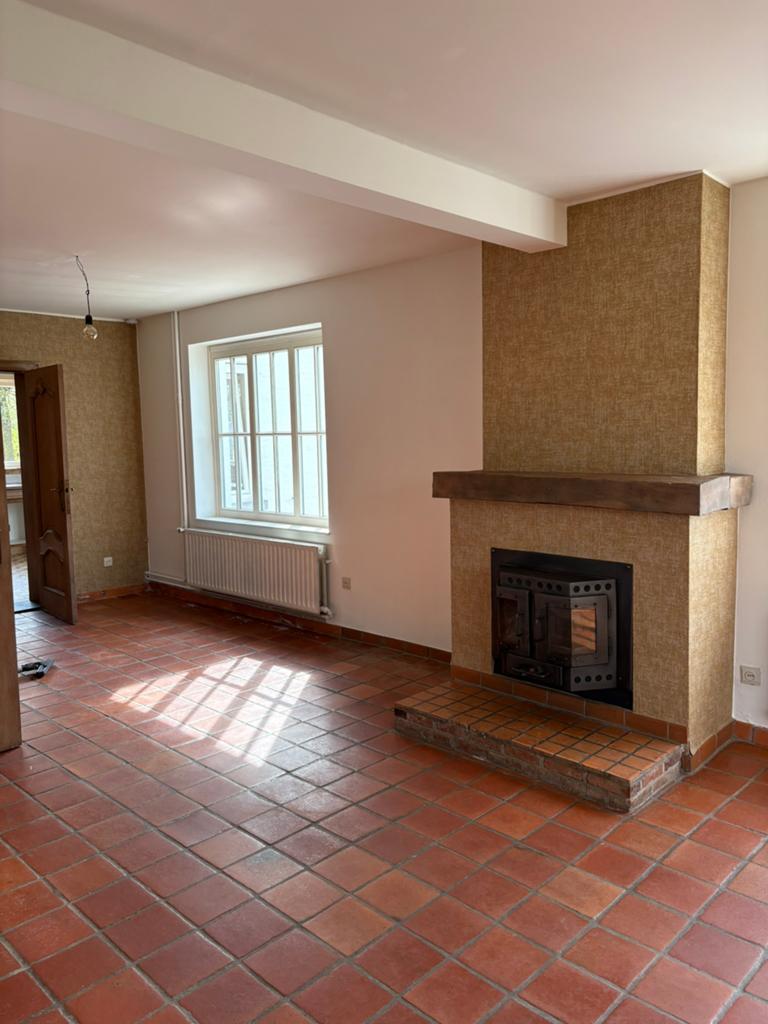 In bouw houtkachel, Huis en Inrichting, Kachels, Ophalen, Gebruikt, Houtkachel, Inbouw
