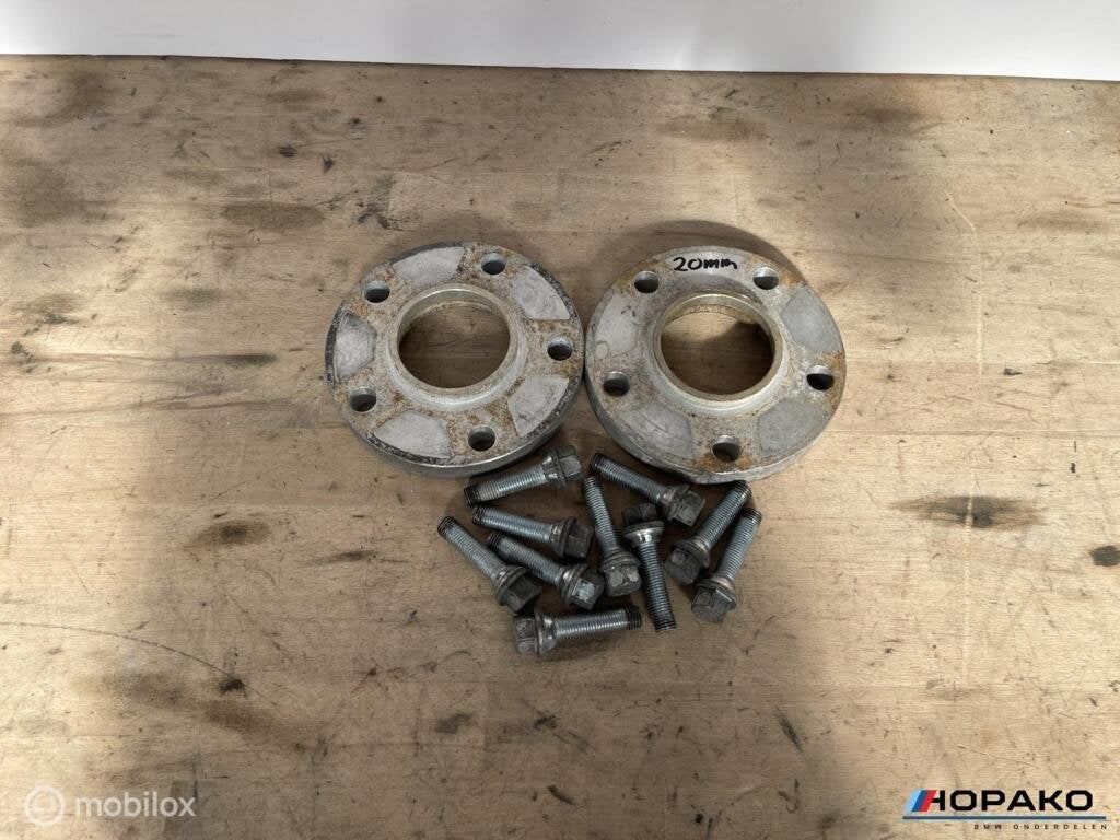 Spoorverbreders BMW 5x120 - 20mm met bouten, Gebruikt, Einsteinlaan 5 rijswijk, Bmw, Ophalen of Verzenden
