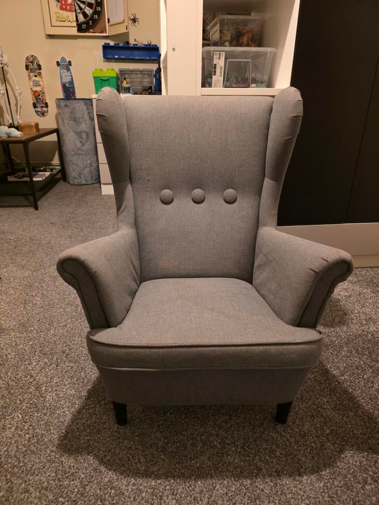 2 x ikea zetels STRANDMON Kinderfauteuil - Vissle grijs, IKE, Sport en Fitness, Dansen, Ophalen