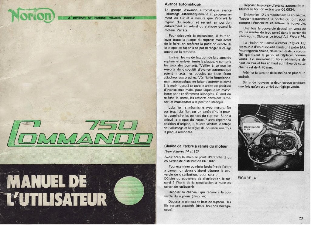 RTM Moto NORTON (1948-1972) en Français., Enlèvement ou Envoi