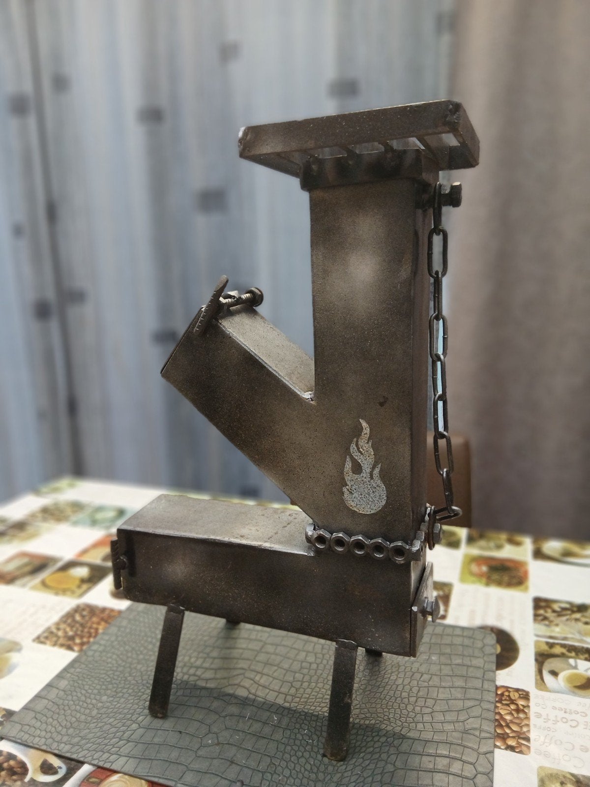 rocket stove, Tuin en Terras, Ophalen, Zo goed als nieuw